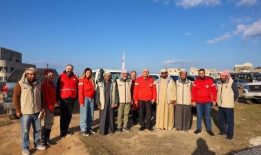 الهلال الأحمر يقدم مزيدا من الاحتياجات الإنسانية للمتأثرين من الزلزال في سوريا