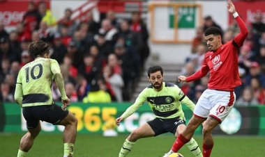 نوتينجهام فورست يقتنص تعادلاً ثميناً من مانشستر سيتي