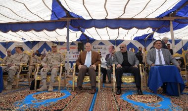 محافظ أسيوط ومساعد قائد قوات الدفاع الشعبي يشهدان اصطفاف 686 من المعدات  لمجابهة الطوارئ  «صقر 112»