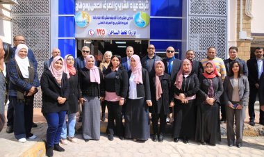 جولة تفقدية لمحافظ سوهاج ومديرة بعثة الوكالة الأمريكية ورئيس القابضة للمياه