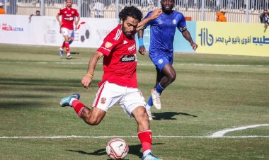 حسين الشحات رجل مباراة الأهلي وأسوان بالدورى