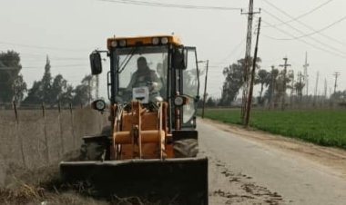 إصلاح أعطال المياه ببعض قرى الفشن في بني سويف