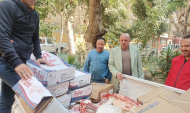 ضبط 372 كجم لحوم وكبدة غير صالحة للاستهلاك الآدمي في مجزر مخالف بالعمرانية