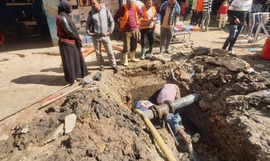 إزالة الإشغالات بدسوق وحملات على التكاتك وإحلال وتبديل خطوط المياه