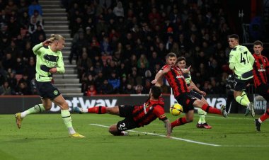 مانشستر سيتي ينتصر بنتيجة عريضة على بورنموث.. وهالاند يدخل التاريخ