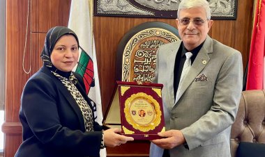 رئيس النيابة الأدارية يستقبل عميد كلية الحقوق بجامعة السادات