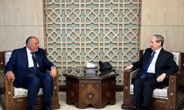 وزير الخارجية سامح شكري يلتقي الرئيس السوري بشار الأسد في دمشق