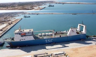 ميناء العريش يستقبل أول سفينة «رورو» بالرصيف التجاري الجديد