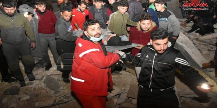 سوريا..17 وفاة و23 إصابة حصيلة ضحايا الزلزال حتى الآن في حماة