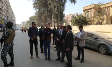 محافظ كفر الشيخ يقود حملة لإزالة الإشغالات ومتابعة المشروعات الخدمية