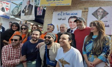 توافد النجوم على انتخابات نقابة المهن التمثيلية