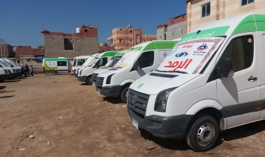 توقيع الكشف الطبي بالمجان على 1159 مواطن خلال قافلة علاجية بدمياط