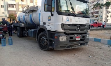 توفير سيارات مياه شرب نقية لعدد من المناطق بمحافظة السويس