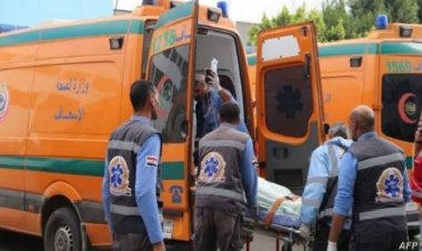 إصابة 5 أشخاص في حادث تصادم بطريق الواحات البحرية