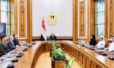 الرئيس السيسي يستقبل محمد الشامسي الرئيس التنفيذي لمجموعة موانئ أبو ظبي