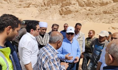 وزير النقل يتفقد مسار الخط الثاني للمسار من مطار سوهاج حتى فرشوط