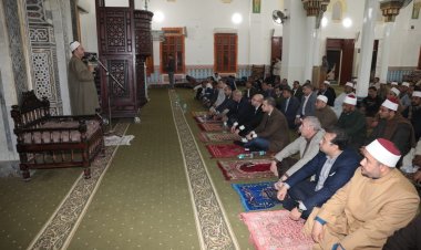 محافظ بنى سويف يشهد احتفال الأوقاف بليلة النصف من شعبان بمسجد عمر بن عبد العزيز