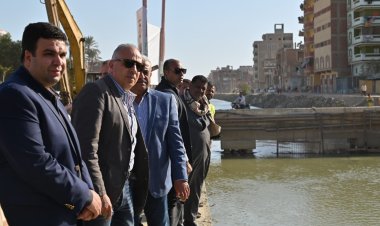 هانى سويلم يتفقد مشروعات الموارد المائية والرى بمحافظة السويس