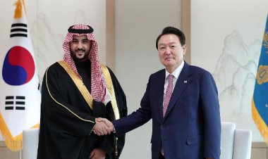 رئيس جمهورية كوريا يستقبل وزير الدفاع السعودي