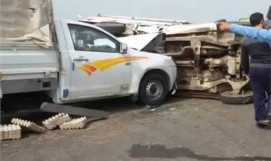 بالأسماء.. إصابة 6 شباب إثر انقلاب سيارة ميكروباص على صحراوي أسوان