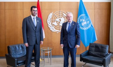 سلطان الجابر يلتقي بالأمين العام وشركاء الأمم المتحدة الرئيسيين بشأن رفع تطلعات العمل المناخي العالمي