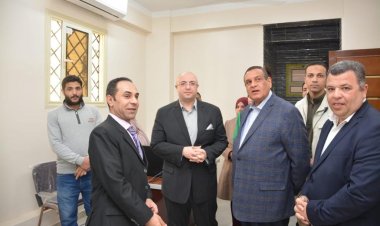 وزير التنمية المحلية ومحافظ بنى سويف يتابعان سير العمل بالمركز التكنولوجى