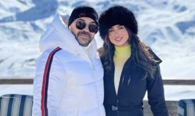 العريان يحتفل بعيد ميلاد زوجته نيكول سعفان