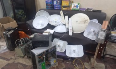  ضبط منظومة بث تليفزيونى وتقديم خدمات الإنترنت بدون ترخيص بالغربية