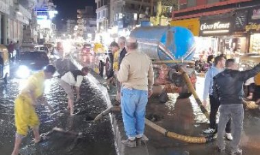صور| جهود محافظة الشرقية لشفط مياه الأمطار المتراكمة بالشوارع الرئيسية