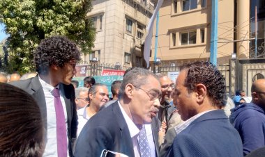 وصول ضياء رشوان للتسجيل في الجمعية العمومية لنقابة الصحفيين