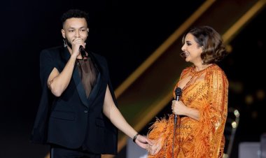 «الغناء لوالدها ومشاركة ويجز».. أبرز لقطات حفل أنغام في «ليلة صوت مصر»