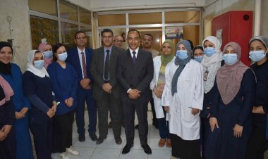 نائب محافظ المنيا يتابع اانتظام لخدمة الصحية بمستشفي التأمين الصحي ومصر الحرة