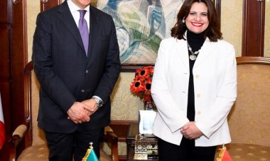 وزيرة الهجرة تستقبل وزير الداخلية الإيطالي لبحث تعزيز التعاون المشترك
