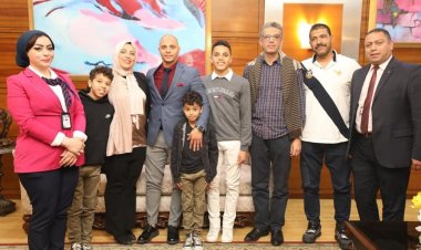 مطار القاهرة الدولي يستقبل البطل العالمي محمد أبو ستيت