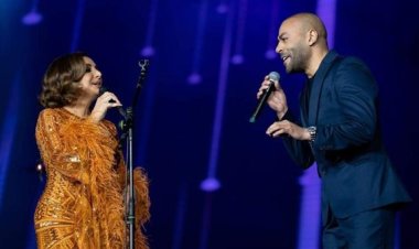 تامر عاشور لـ أنغام في حفل «ليلة صوت مصر»: «أنتي صوت كل الوطن العربي»