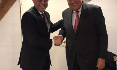 سامح شكري يلتقي السكرتير التنفيذي لإتفاقية الأمم المتحدة الإطارية لتغير المناخ