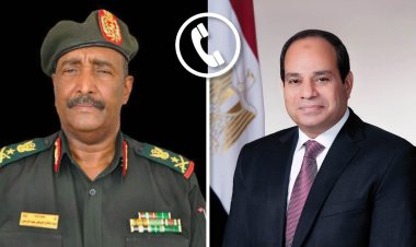 الرئيس السيسي يُهنئ رئيس مجلس السيادة السوداني بحلول شهر رمضان