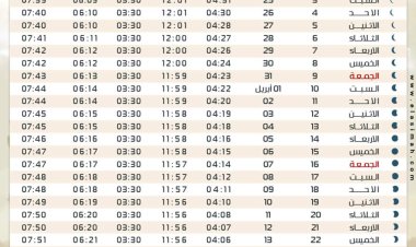 مواعيد الأذان في رمضان 2023