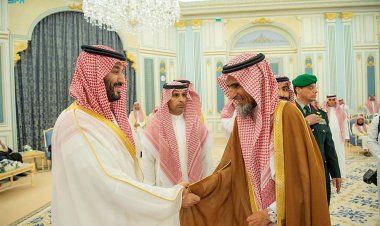 ولي العهد يستقبل المهنئين بشهر رمضان المبارك