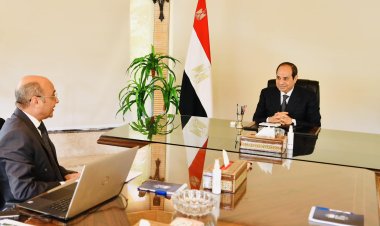 اليوم.. الرئيس السيسي يجتمع مع المستشار عمر مروان وزير العدل