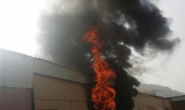 اخماد حريق داخل مدرسة بالهرم 