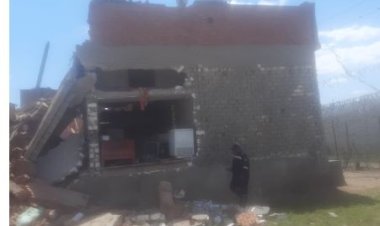  انهيار منزل بعد انفجار أسطوانة بوتاجاز بمنطقة المنصورية وإصابة 5 أشخاص (صور)