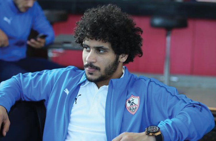 الجهاز الفني للزمالك يطمئن على حالة عبدالله جمعة