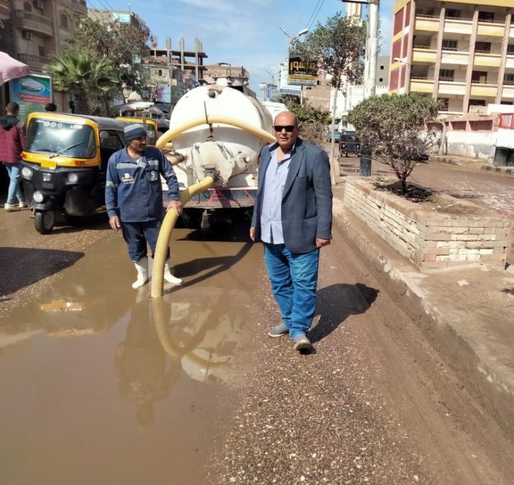 رفع مياه الأمطار بـ 4 مراكز بمحافظة كفر الشيخ