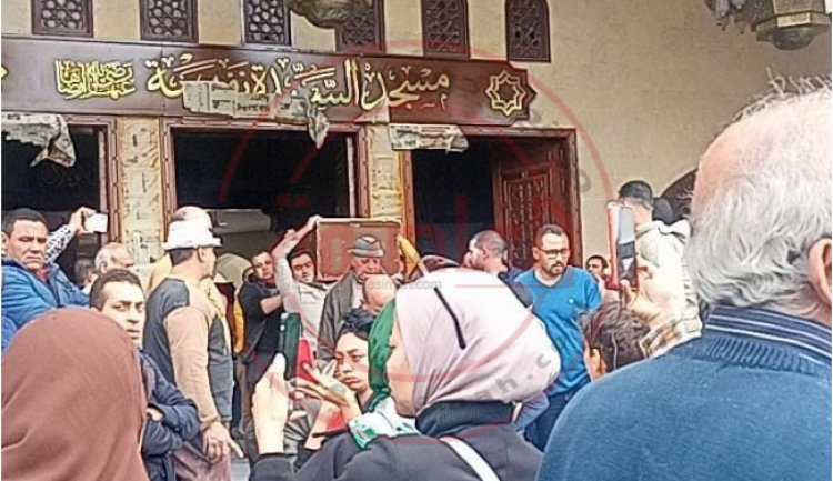 بدء مراسم تشييع جثمان الفنانة لبنى محمود بحضور النقيب أشرف زكي