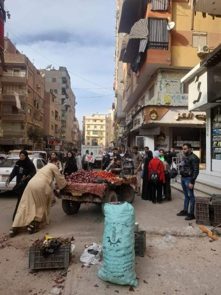 حملات للقضاء على الإشغالات والمخالفات والباعة الجائلين بالقليوبية