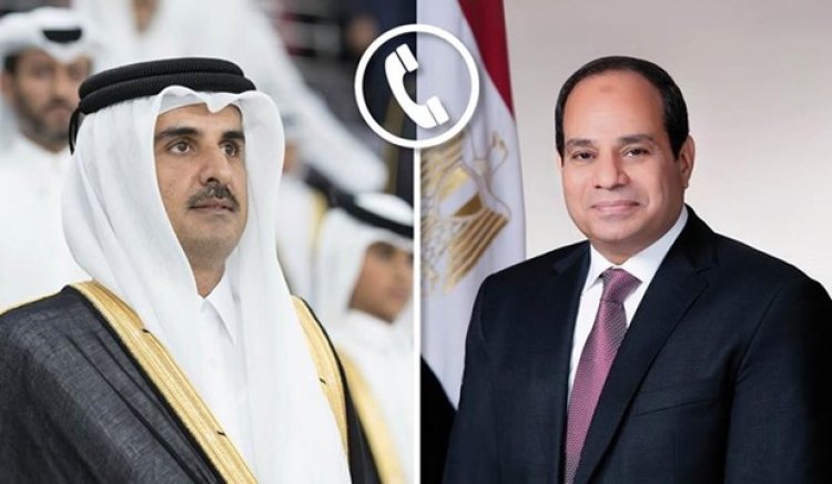 في اتصال هاتفي.. الرئيس السيسي يُهنئ أمير دولة قطر بحلول شهر رمضان