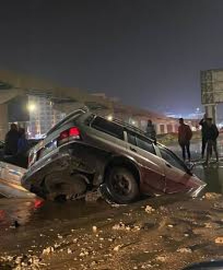 غلق طريق «القاهرة - الإسكندرية» الزراعي ببنها 10 أيام بسبب هبوط أرضي