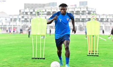 تدريبات تأهيلية وعلاجية لـ سامسون أكينيولا استعدادا للمصري