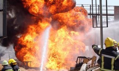 انفجار خط غاز أرضي بمنطقة حدائق القبة.. والدفع بسيارات إطفاء